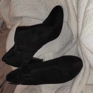 Comfort Plus by Predictions sz 8.5 Black Heel Booties